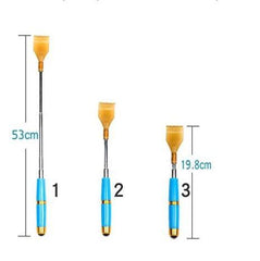 Tickling metal telescopic rod plastic claw back grasper