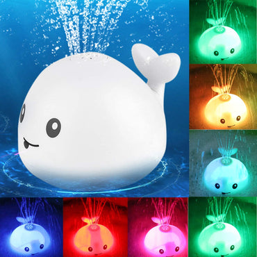 New Baby Bathroom Bath Electric Induction Whale Spray Small Toy - One Red Hill