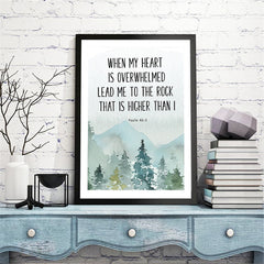 Bible Poetry Christian Mural Canvas Painting