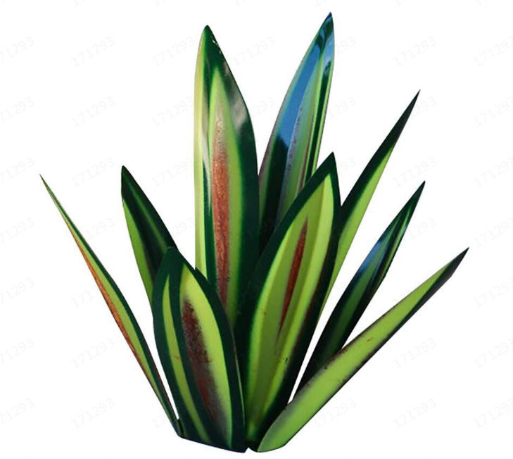 DIY Metal Art 9 Leaves Tequila Rustic Sculpture Rust Garden Yard Art Statues Craft Home Decor Signs Decoration - One Red Hill