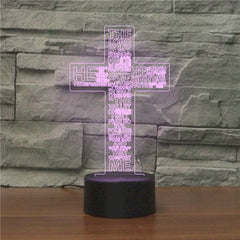 3D light, colorful touch remote control LED - One Red Hill