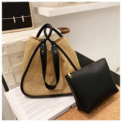 Trendy Women's Bags Fashion Large Capacity Contrast Color