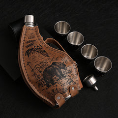 304 Stainless Steel Hip Flask 3 Kg Horn Hip Flask Household