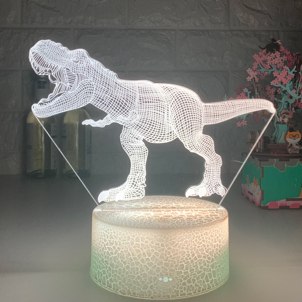Dinosaur 3D Colorful Touch Remote Control LED Visual Light - One Red Hill