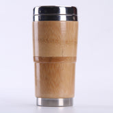 Natural bamboo vacuum flask