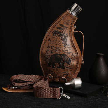 304 Stainless Steel Hip Flask 3 Kg Horn Hip Flask Household