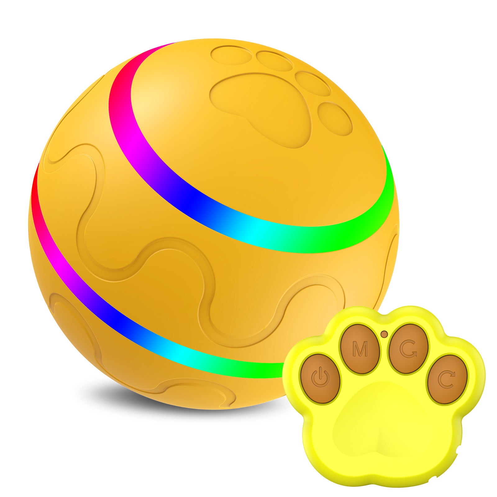 Pet New Cat Wicked Ball Toy Intelligent Ball USB Cat Toys Self Rotating Ball Automatic Rotation Ball - One Red Hill