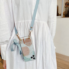 Compatible with Apple, Crossbody phone case iPhone soft case back