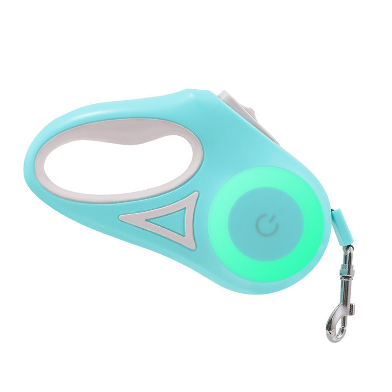 Dog Leash Retractable Leash And Dog Collar Spotlight Automatic Pet Dog Cat Traction Rope For Small Medium Dogs Pet Product - One Red Hill
