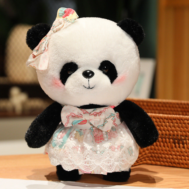 Princess Skirt Panda Doll Plush Toy Panda Children's Day Gift - One Red Hill