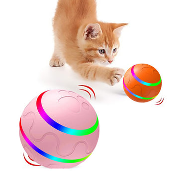 Pet New Cat Wicked Ball Toy Intelligent Ball USB Cat Toys Self Rotating Ball Automatic Rotation Ball - One Red Hill
