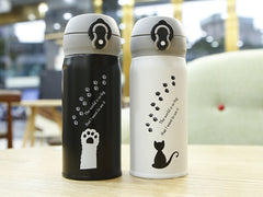 Stainless steel vacuum flask cat claw vacuum cup