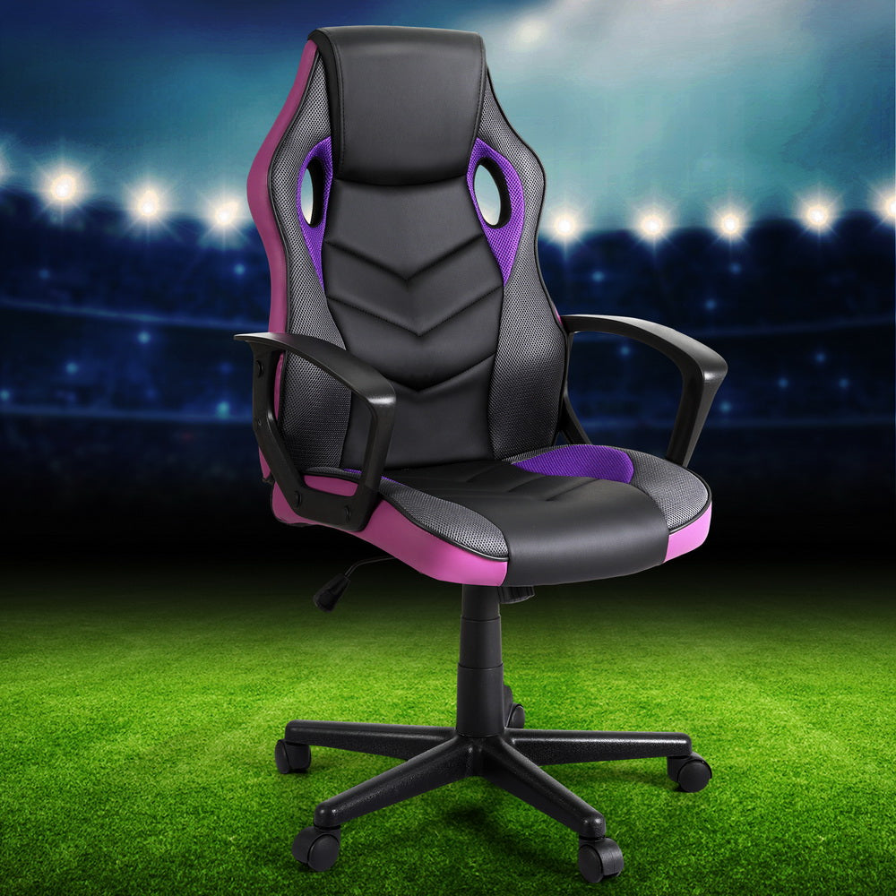 Artiss Gaming Office Chair Computer Chairs Purple - One Red Hill