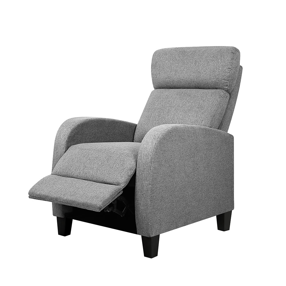 Artiss Fabric Reclining Armchair - Grey - One Red Hill