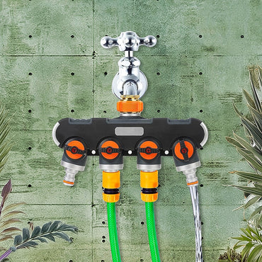 4-Way Water Distributor Garden Irrigation - One Red Hill