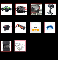 Off-road Professional RC High-speed Remote Control Model Car 4WD Brushless Electric Racing Adult - One Red Hill