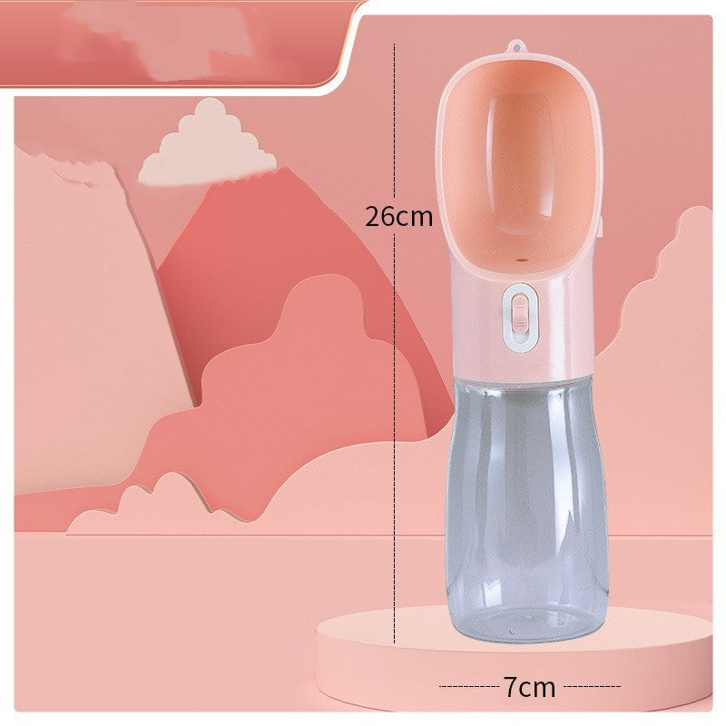 Pet Dog Water Bottle Feeder Bowl Portable Water Food Bottle Pets Outdoor Travel Drinking Dog Bowls Water Bowl For Dogs - One Red Hill