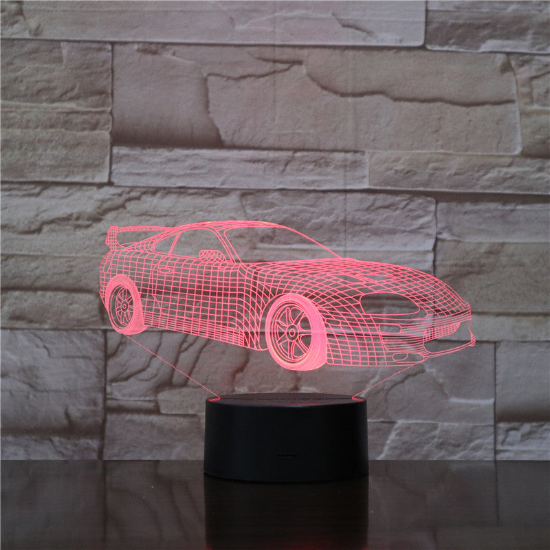 Colorful Touch Remote Control LED Visual Lamp Gift 3D Small Table Lamp - One Red Hill