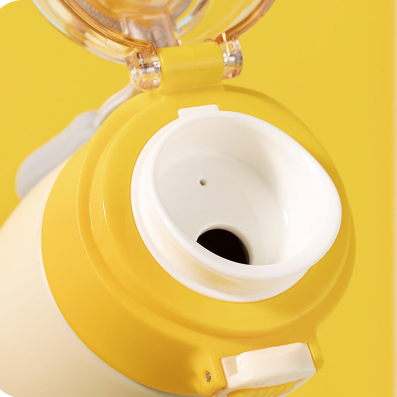 Stainless Steel Vacuum Flask Korean Version Of The Bomb Cover Large-capacity Vehicle