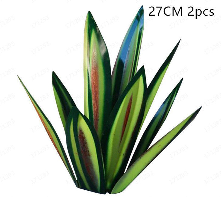 DIY Metal Art 9 Leaves Tequila Rustic Sculpture Rust Garden Yard Art Statues Craft Home Decor Signs Decoration - One Red Hill