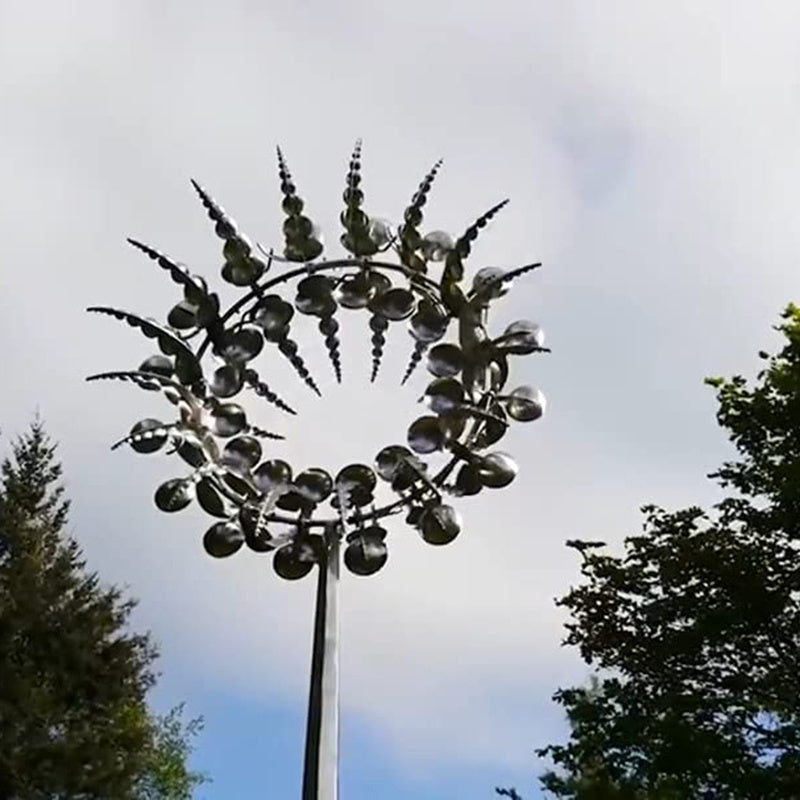 Unique And Magical Metal Windmill Outdoor Dynamic Wind Spinners Wind Catchers Exotic Yard Patio Lawn Garden Decoration - One Red Hill