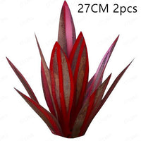 DIY Metal Art 9 Leaves Tequila Rustic Sculpture Rust Garden Yard Art Statues Craft Home Decor Signs Decoration - One Red Hill