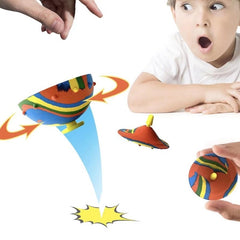 Children Toys Camouflage Bounce Rubber Popping Bowls Novelty Elastic Hip Hop Jumps Fidget Toys Outdoor Funny Sports Gifts For Kids