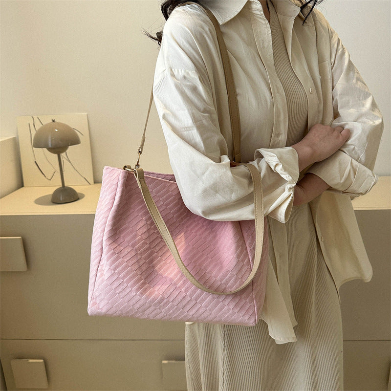 Casual Large Capacity Shoulder Bags Women Fashion Shopping Handbag - One Red Hill