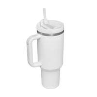 Handle Straw Insulated Stainless Steel Spill Proof Vacuum Coffee Cup