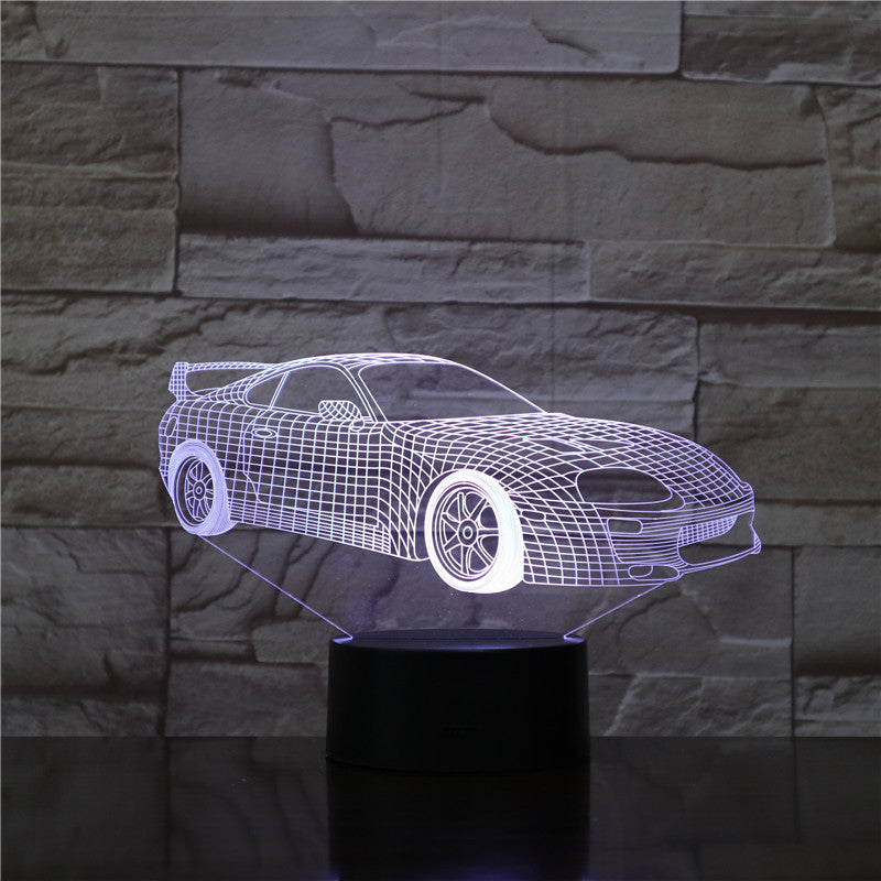 Colorful Touch Remote Control LED Visual Lamp Gift 3D Small Table Lamp - One Red Hill