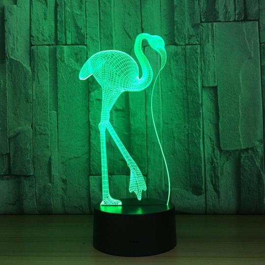 Colorful Touch Remote Control LED Visual Light Gift 3D Small Table Lamp - One Red Hill