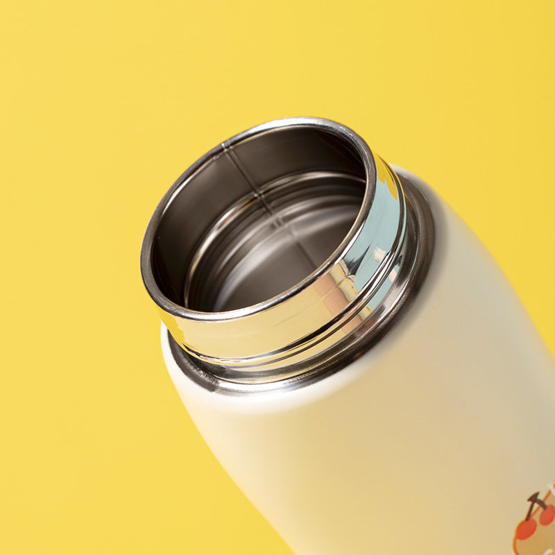 Stainless Steel Vacuum Flask Korean Version Of The Bomb Cover Large-capacity Vehicle