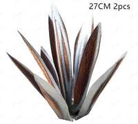 DIY Metal Art 9 Leaves Tequila Rustic Sculpture Rust Garden Yard Art Statues Craft Home Decor Signs Decoration - One Red Hill