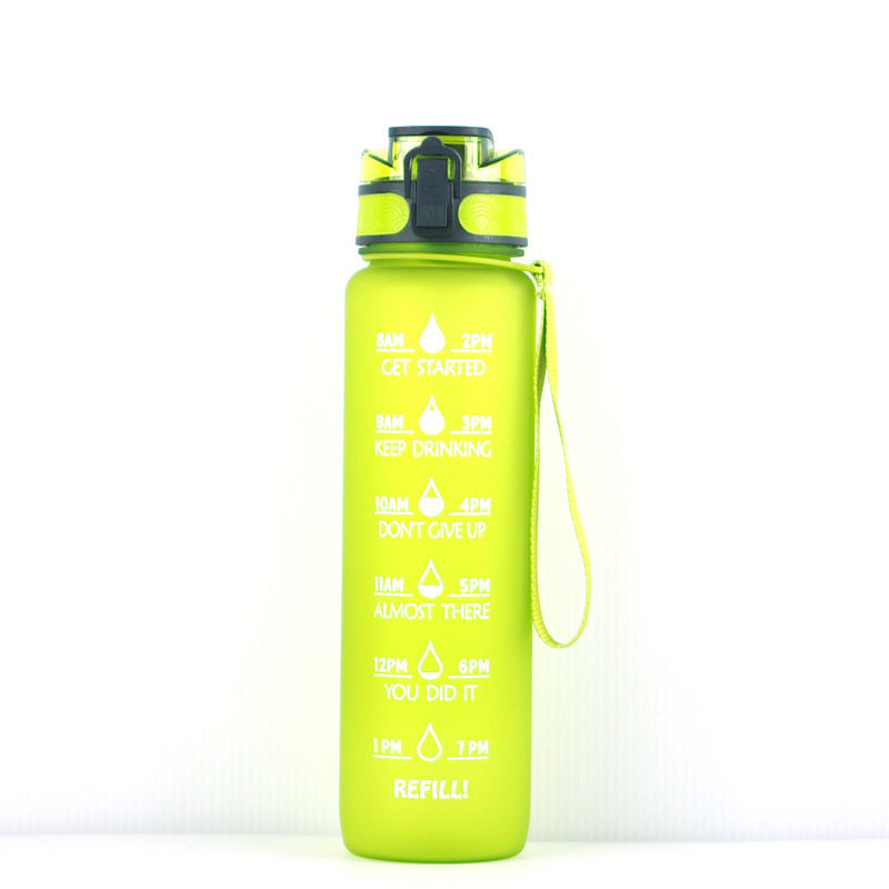 Transparent Flask Water Bottle 1000ml Bottled Kawaii Bottle Bpa Free Infuser Plastic Milk Sports Clear Water Bottle Kawaii Cup - One Red Hill