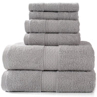 Home Simple Cotton Absorbent Towel Bath Towel 6-Piece Set - One Red Hill