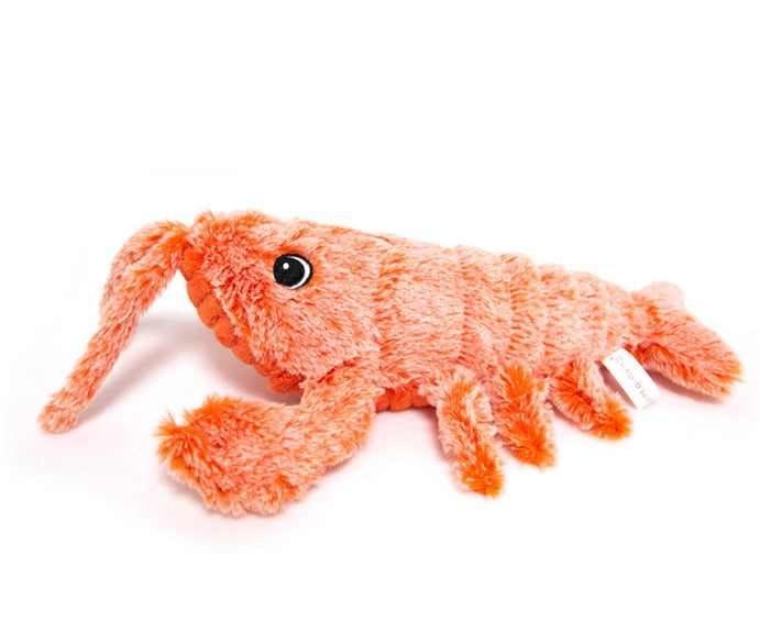 Pet Toys Electric Jumping Shrimp USB Charging Simulation Lobster Funny Cat Plush Pets Toy - One Red Hill