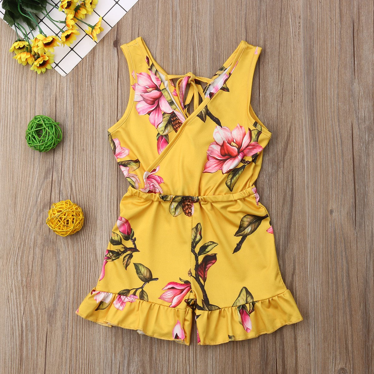 Summer Girls baby girl Floral Outfits Clothes - One Red Hill