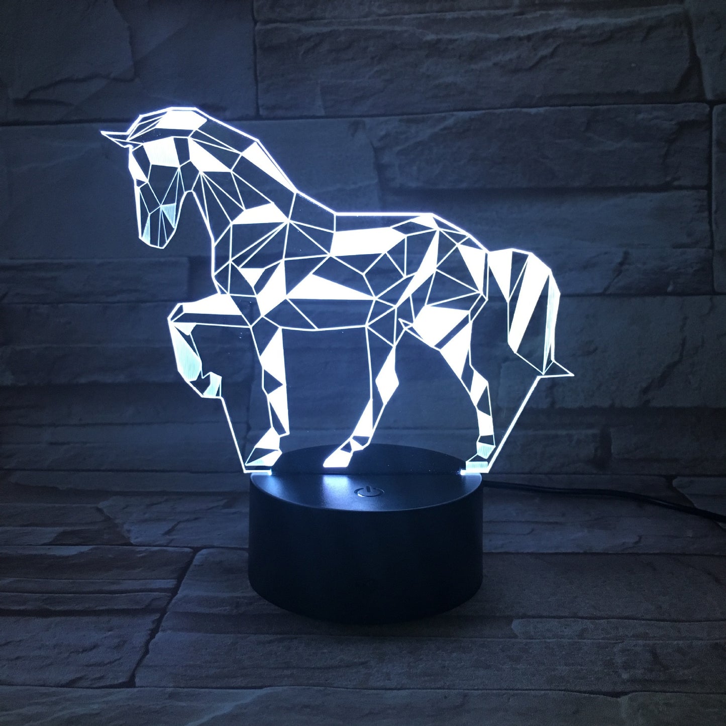 Remote touch gradient table lamp - One Red Hill