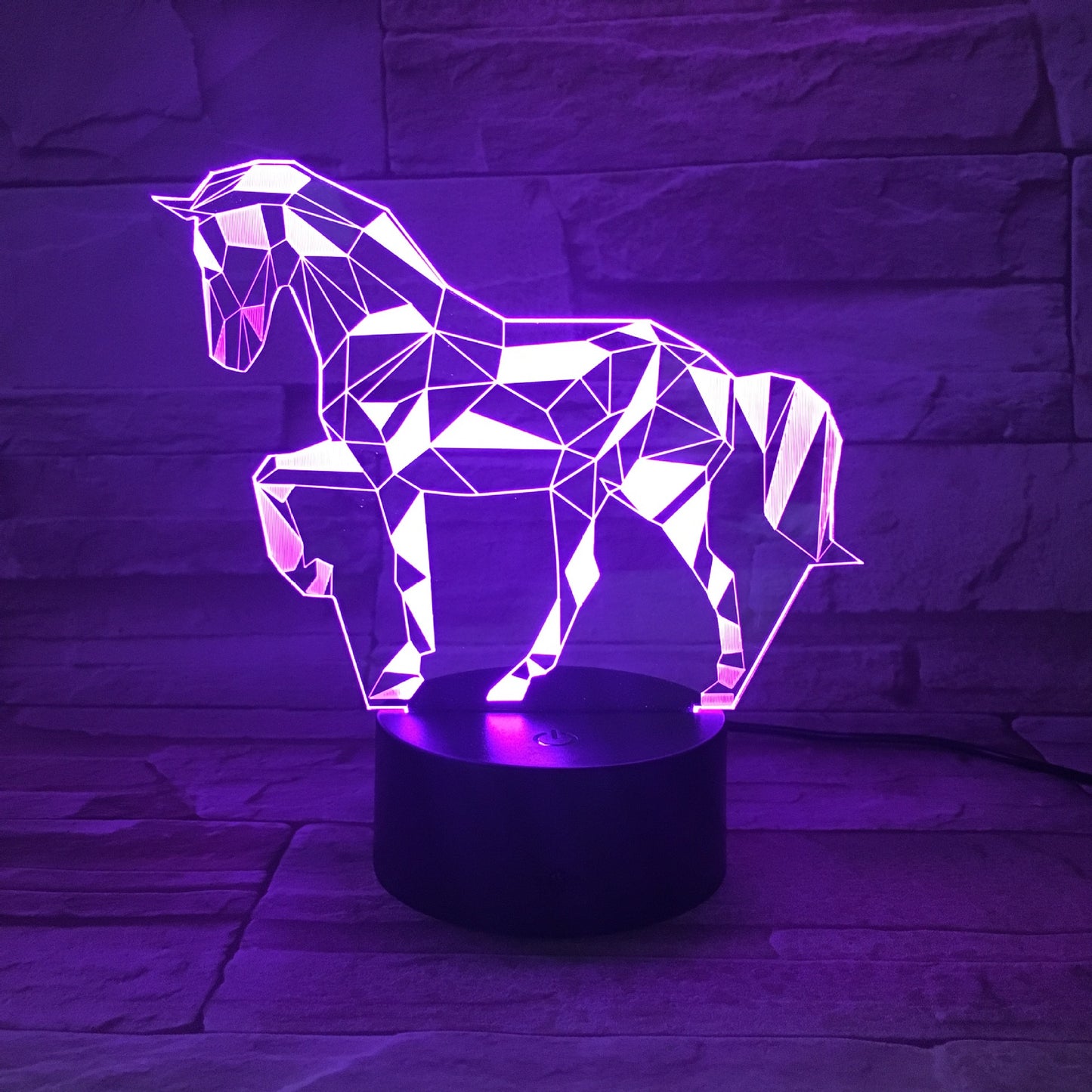Remote touch gradient table lamp - One Red Hill