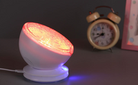 Ocean Wave Projector LED Night Light Remote Control TF Cards Music Player Speaker Aurora Projection - One Red Hill