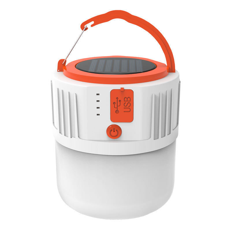 Outdoor LED solar rechargeable lamp - One Red Hill