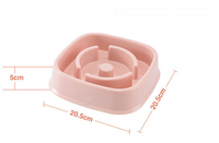 Cats Choke Prevention Slow Food Bowl