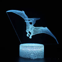 Dinosaur series colorful 3D table lamp LED touch remote control - One Red Hill