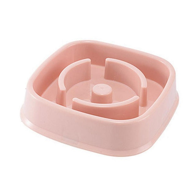 Cats Choke Prevention Slow Food Bowl