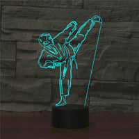 Karate 3D light, colorful touch remote control light, LED light - One Red Hill
