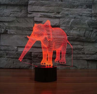 Colorful touch remote control 3D desk lamp - One Red Hill