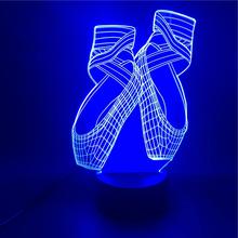 Ballet 3D Night Light Led Colorful Smart Remote Control - One Red Hill