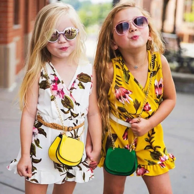 Summer Girls baby girl Floral Outfits Clothes - One Red Hill