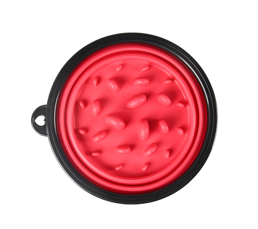 Outdoor Portable Pet Collapsible Slow Food Bowl - One Red Hill