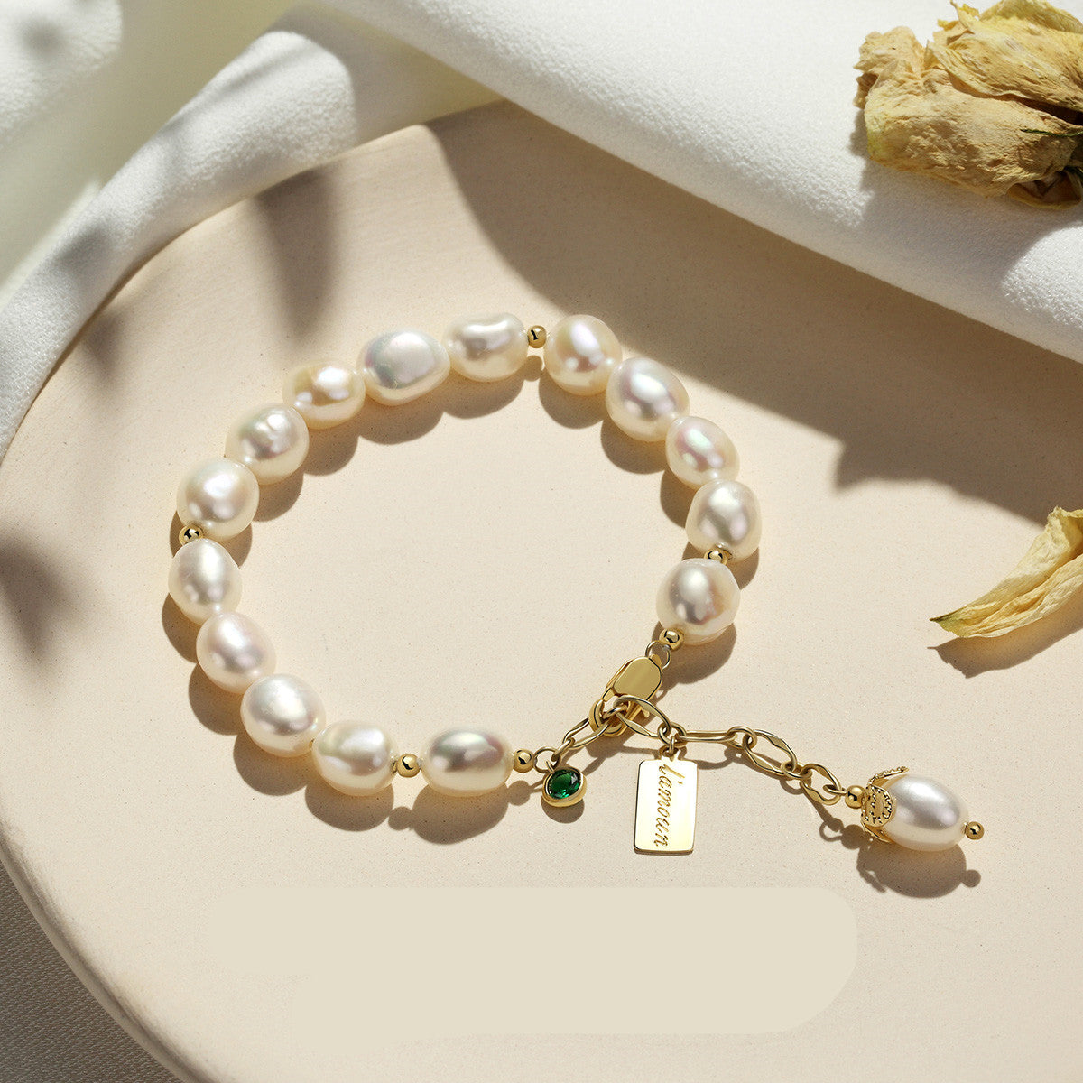 Natural Zircon Pearl Bracelet Luxury Jewelry - One Red Hill